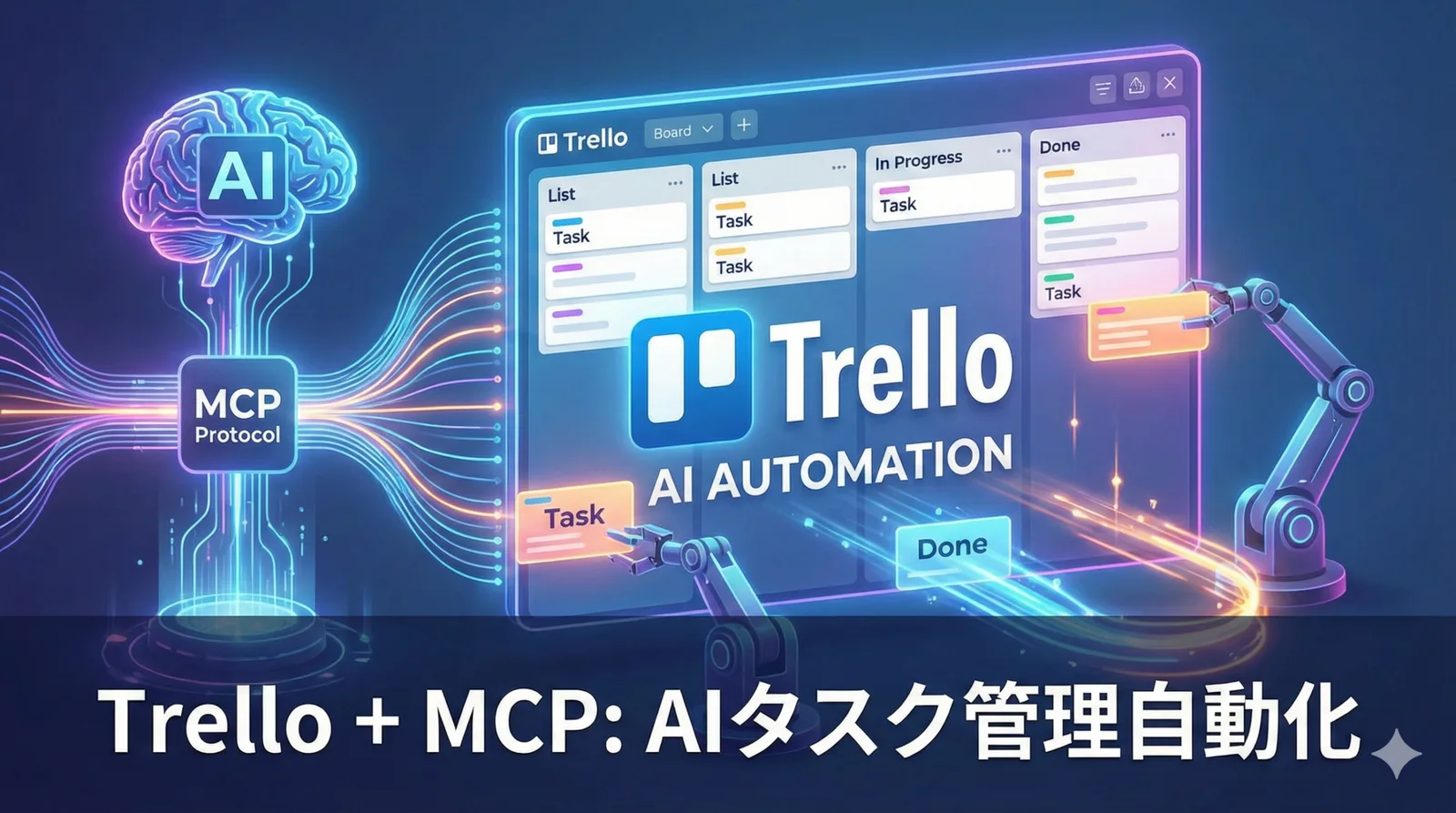 Trello MCP AI経由でタスク管理を自動化する新しい業務効率化の形