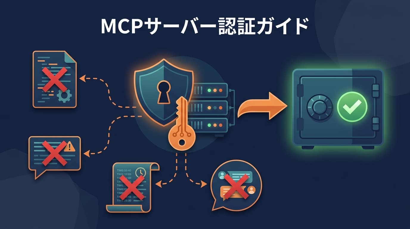 MCPサーバーの認証ガイド|トークンの置き場所と漏れる場所の設計