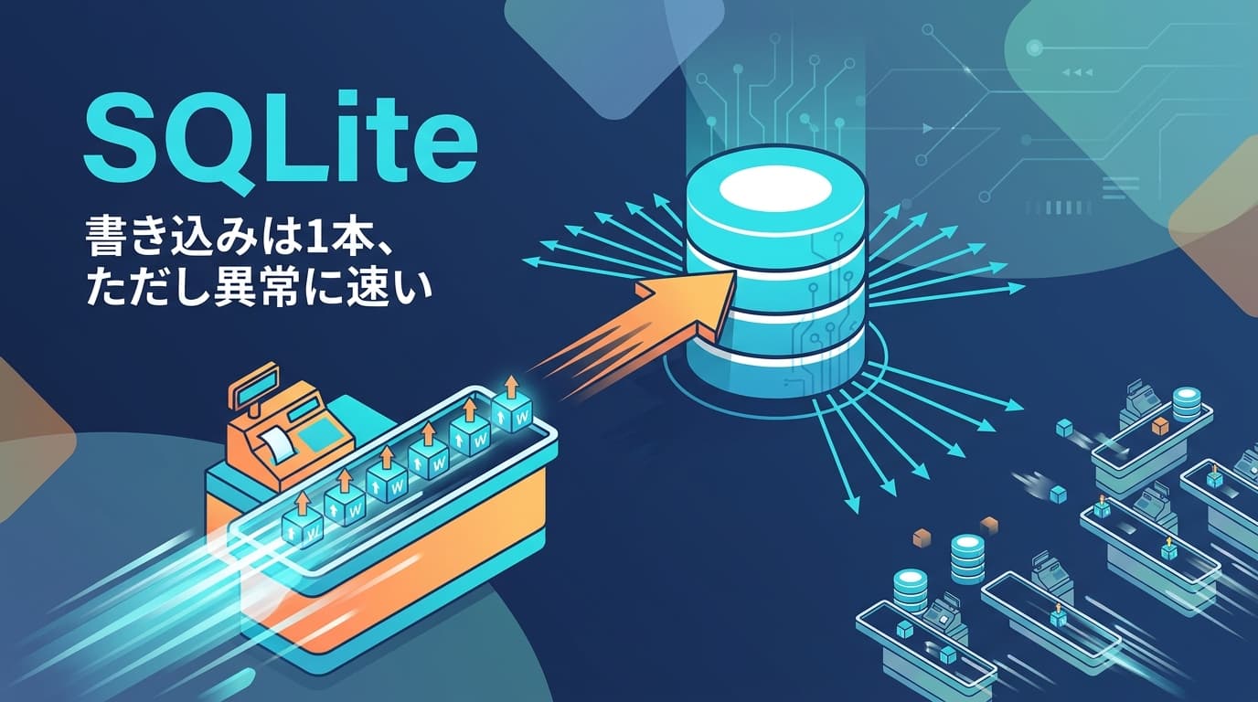 SQLiteを本番DBに使う判断基準|「書き込み直列化」は弱点ではない